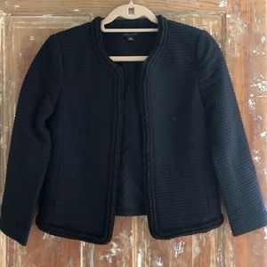 Beautiful navy blazer with bead detail Ann Taylor